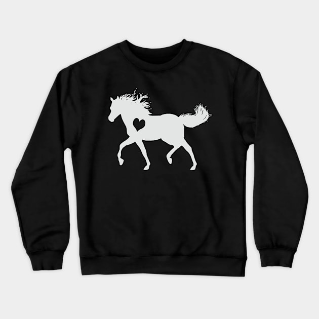 Adore Horses Crewneck Sweatshirt by Psitta